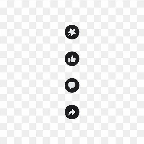 Star Like Comment Share button button png free download